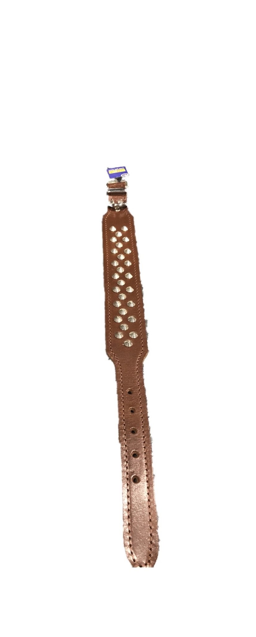 Beaupets Collar Staffy Stud Brown - Woonona Petfood & Produce