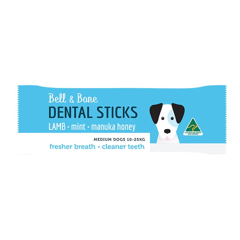 Bell & Bone Dental Stcks - Lamb, Mint and Manuka Honey 26g - Woonona Petfood & Produce