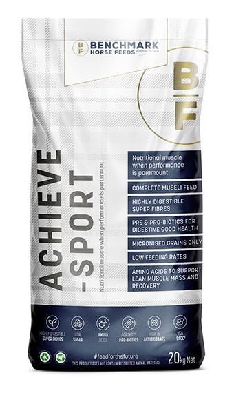 Benchmark Feeds Achieve Sport Pellets 20kg - Woonona Petfood & Produce