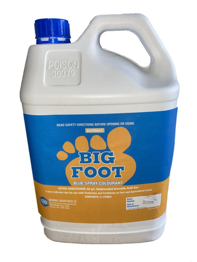 Big Foot Blue Spray Colourant 5 Litre - Woonona Petfood & Produce