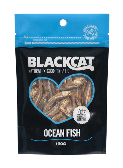 Black Cat Ocean Fish Delites 30g - Woonona Petfood & Produce
