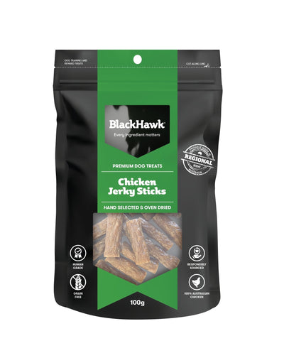 Black Hawk Dog Treats Chicken Sticks 100g