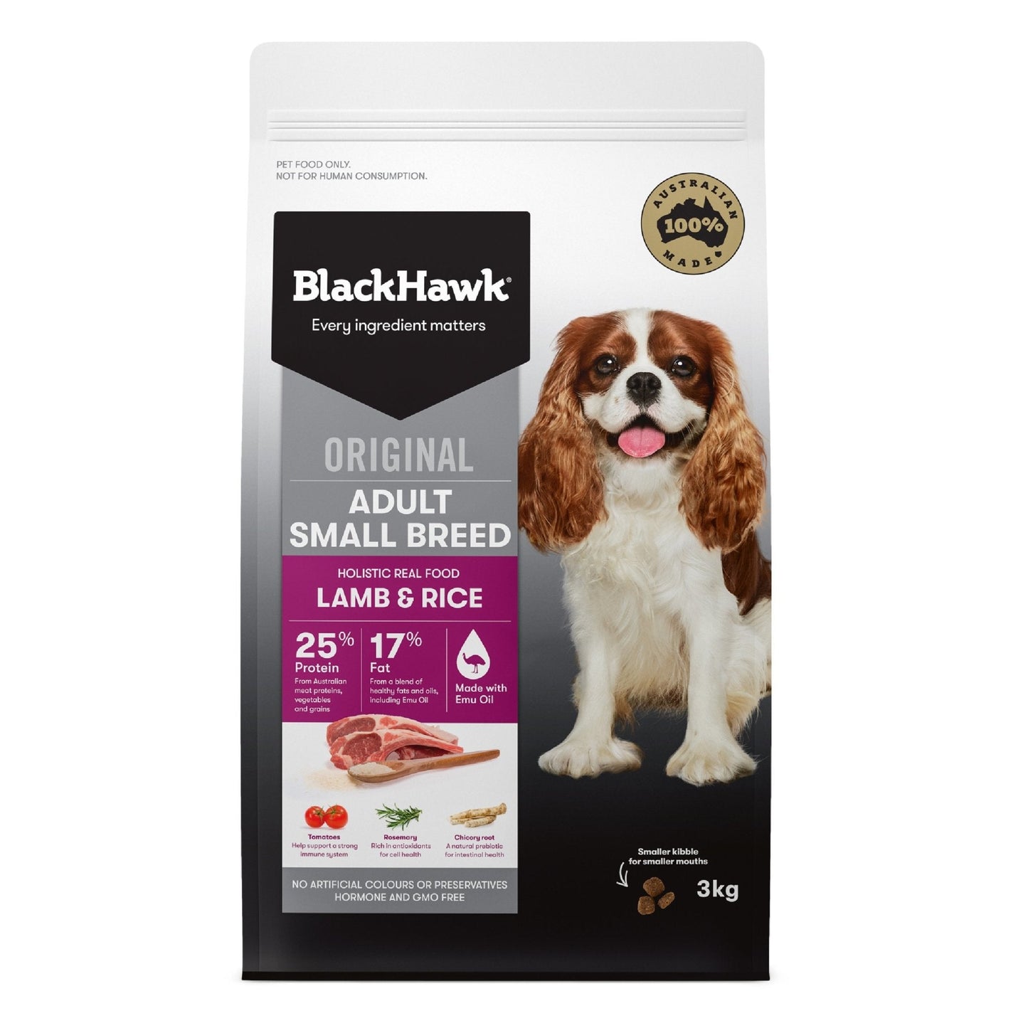 Black Hawk Dry Dog Food Adult Small Breed Lamb & Rice - Woonona Petfood & Produce