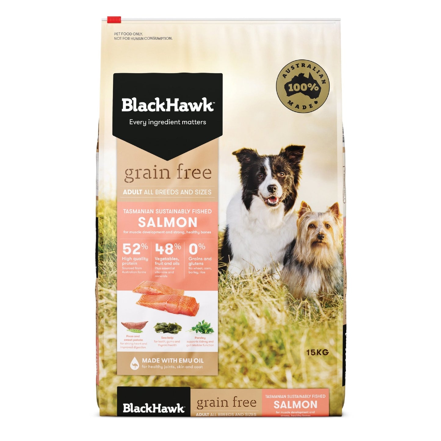 Black Hawk Grain Free Dry Dog Food Salmon - Woonona Petfood & Produce