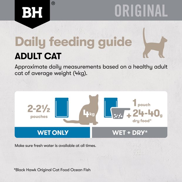 Black Hawk Wet Cat Food Adult Chicken and Seafood 85g - Woonona Petfood & Produce