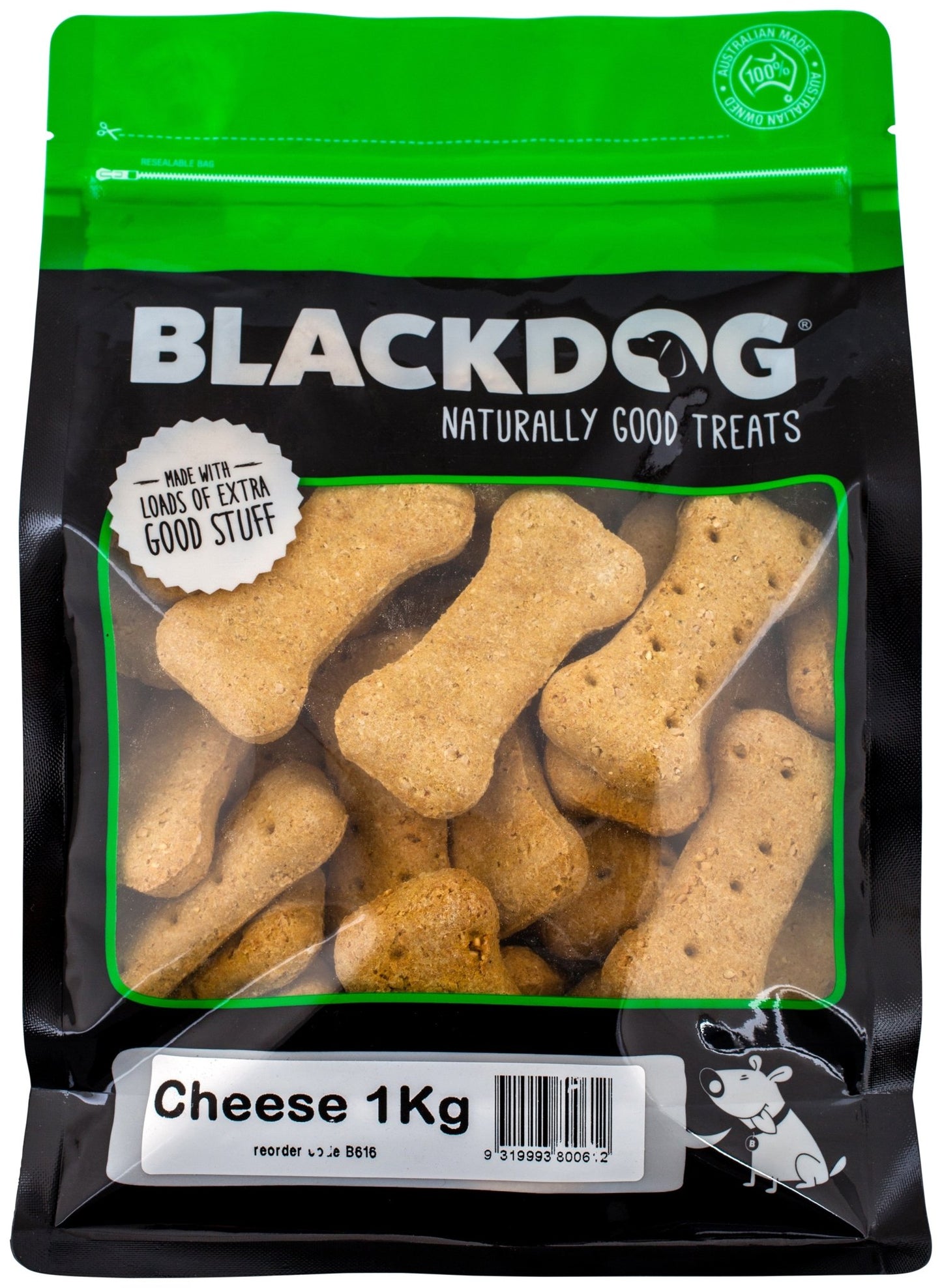 Blackdog Biscuits Cheese 1kg - Woonona Petfood & Produce