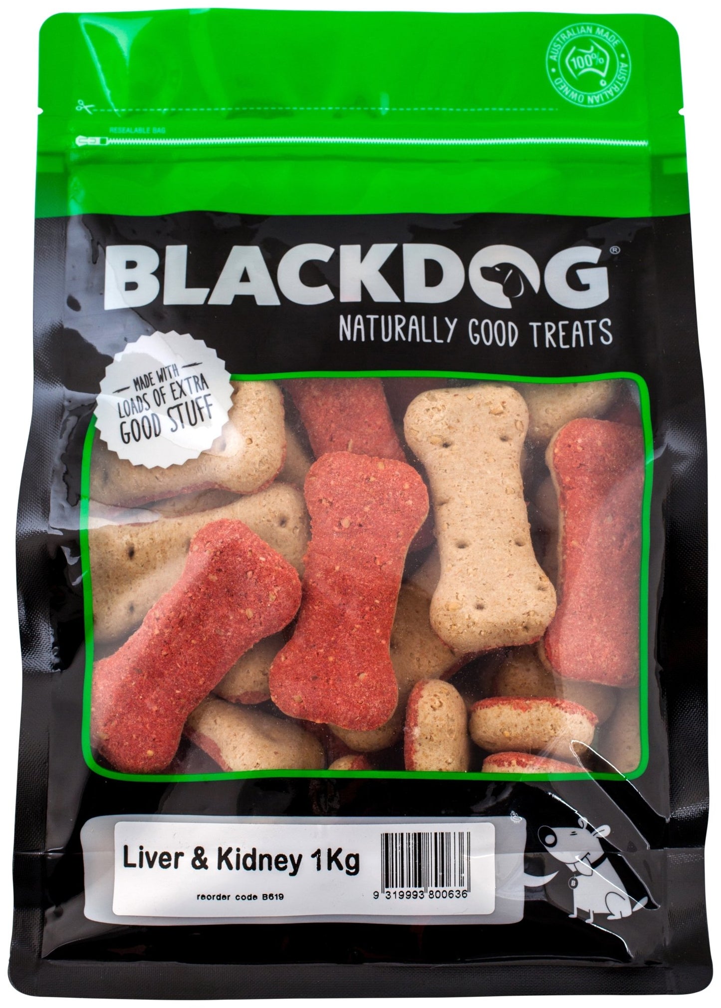 Blackdog Biscuits Liver & Kidney 1kg - Woonona Petfood & Produce