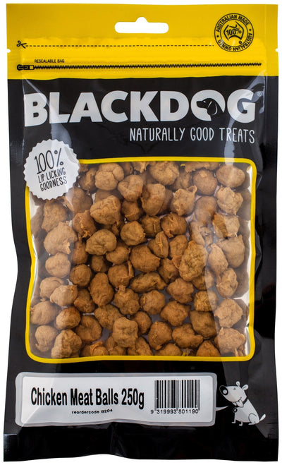 Blackdog Chicken Meat Balls 250g - Woonona Petfood & Produce