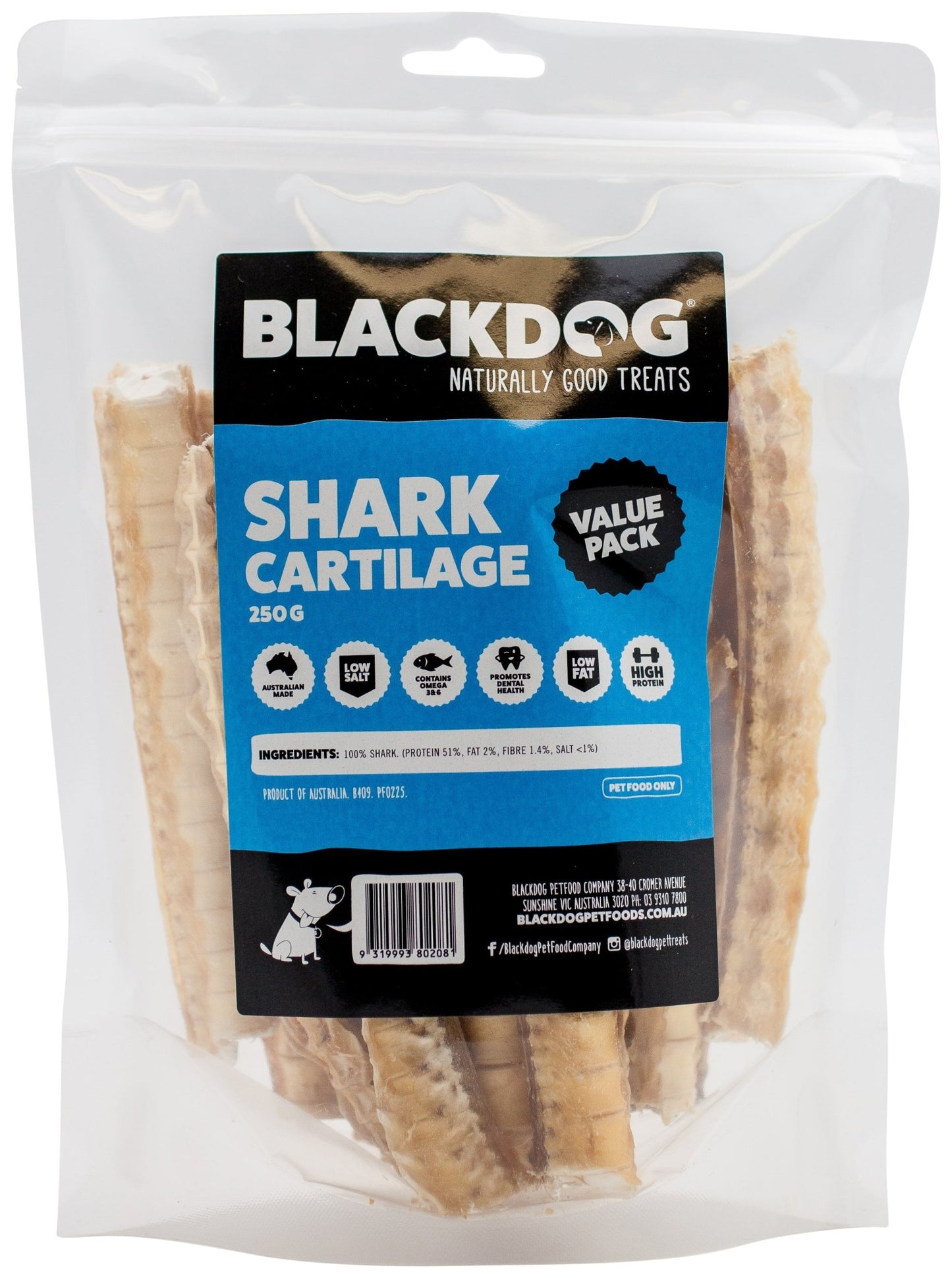 Blackdog Shark Cartilage - Woonona Petfood & Produce