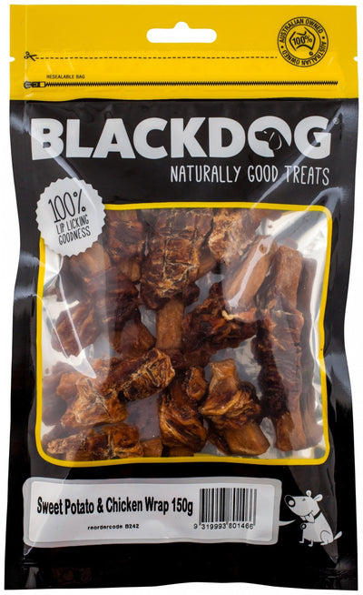 Blackdog Sweet Potato Chicken Wrap 150g - Woonona Petfood & Produce