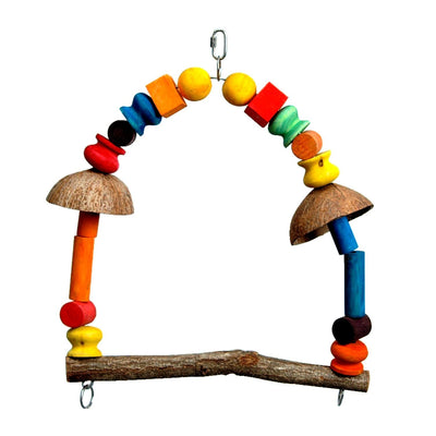 Bono Fido Bird Swing With Coconuts