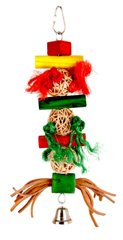 Bono Fido Bird Toy Kebab Multi Texture - Woonona Petfood & Produce