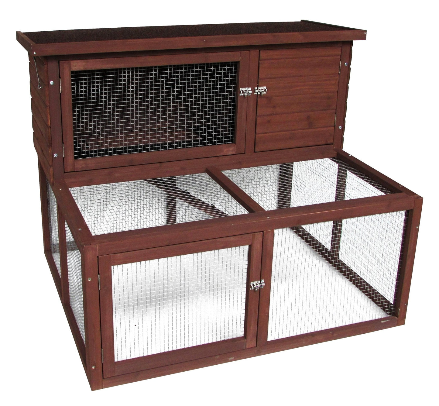 Bono Fido Rabbit Hutch K107B Complex With Run - Woonona Petfood & Produce