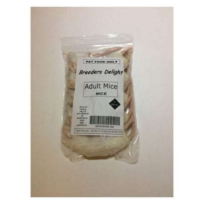 Breeders Delight Frozen Mice Extra Large Adult 5 Pack - Woonona Petfood & Produce