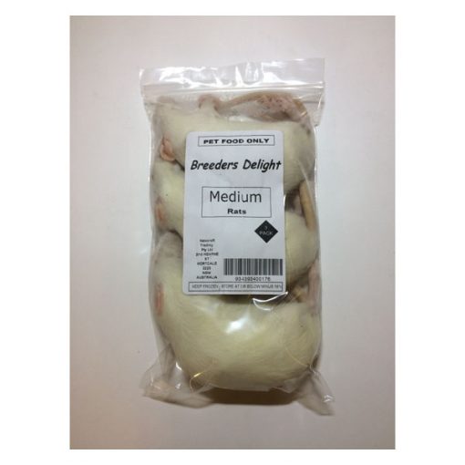 Breeders Delight Frozen Rats Medium 3 Pack - Woonona Petfood & Produce