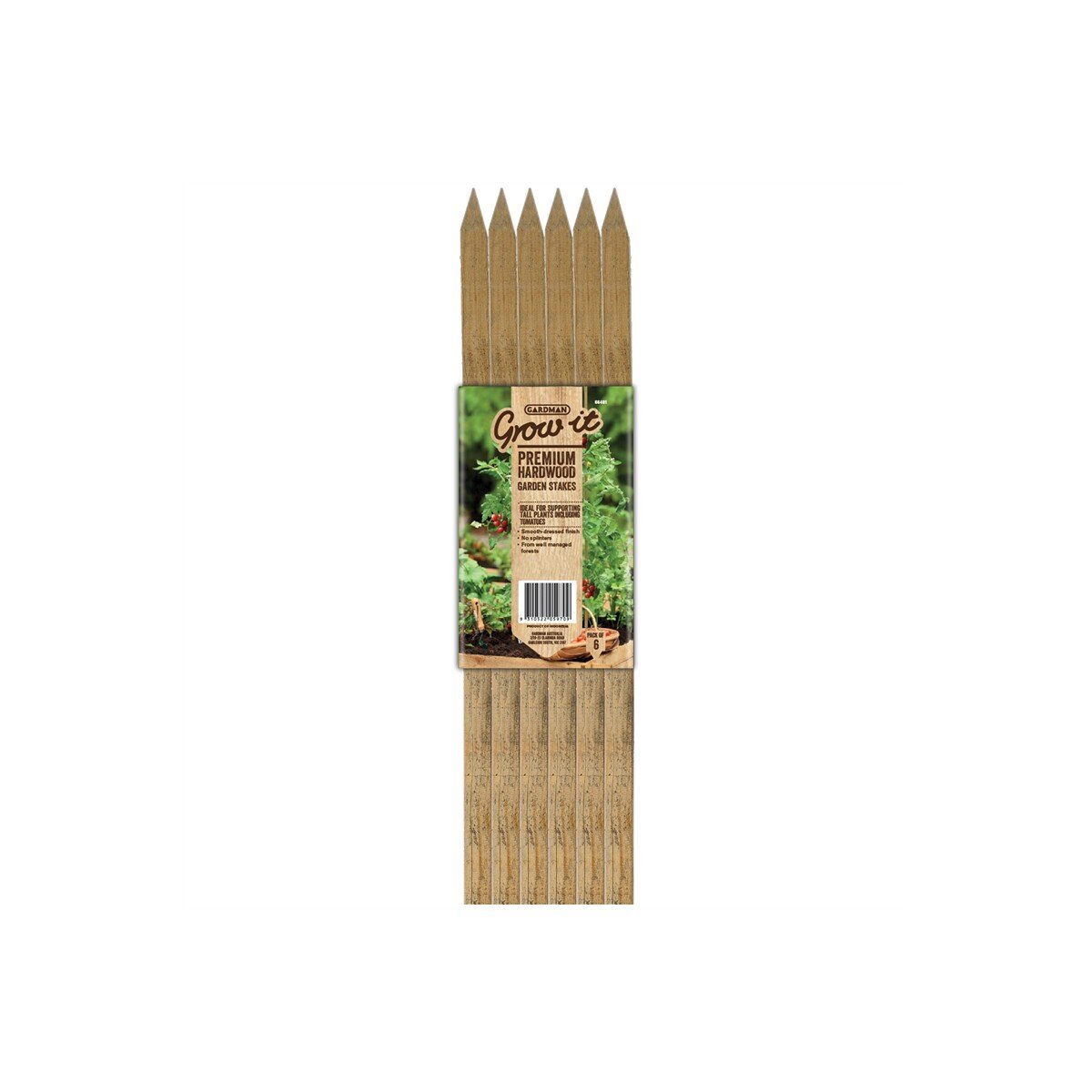 Brunnings Hardwood Stakes 1800mm 25x25 4 Pack - Woonona Petfood & Produce