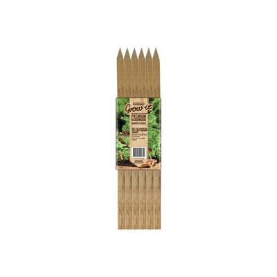 Brunnings Hardwood Stakes 900mm 12mm x12mm 6 Pack