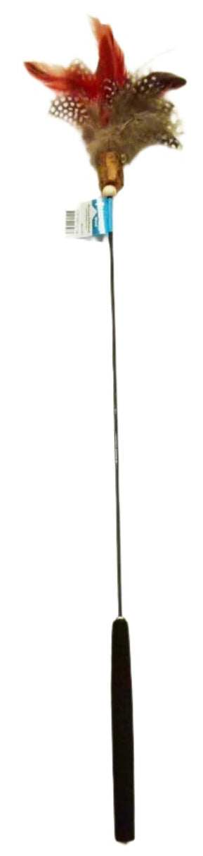 Cat Teaser Wand Long Stick 67cm K9 Brown