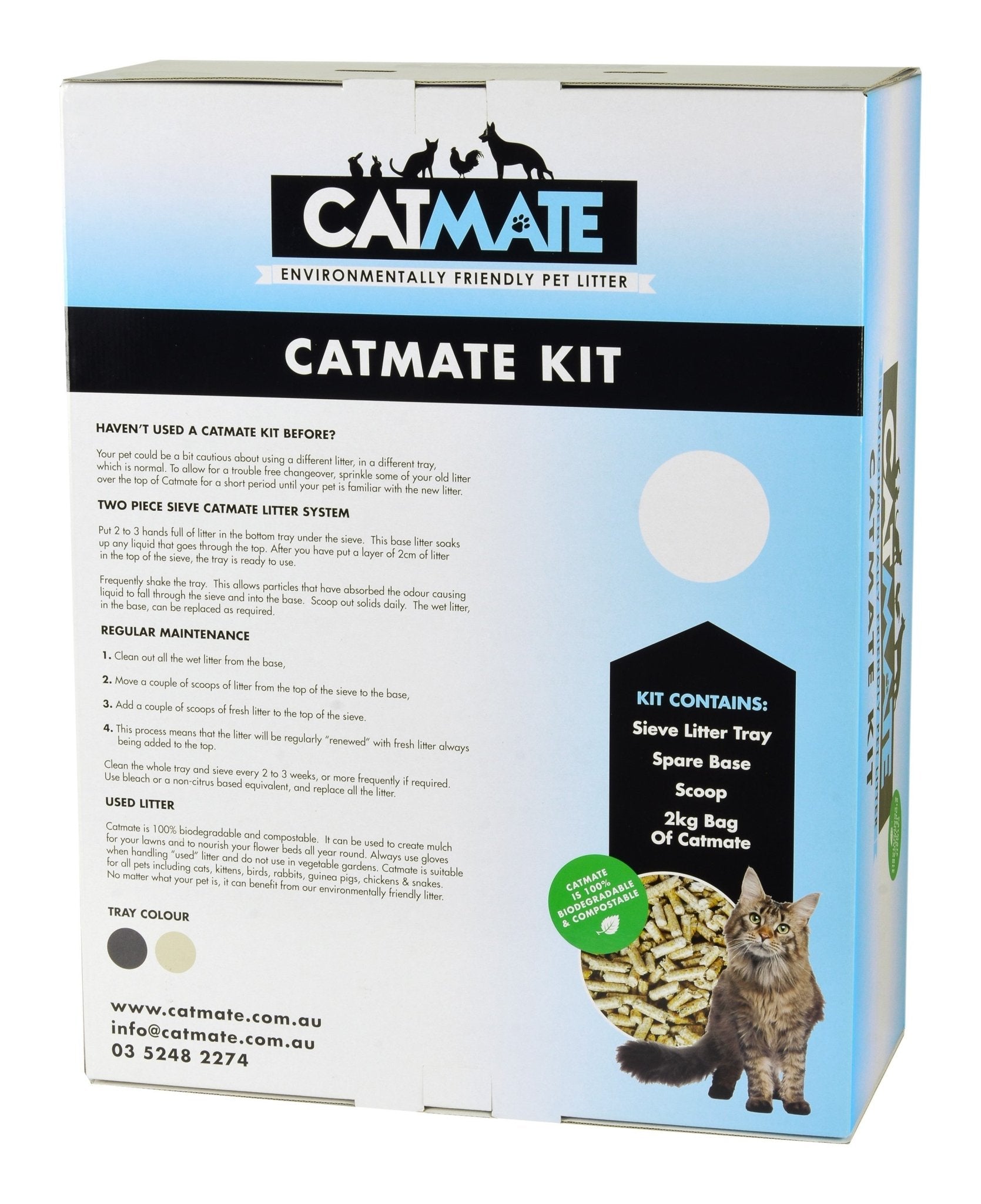 Catmate Litter Kit Charcoal - Woonona Petfood & Produce
