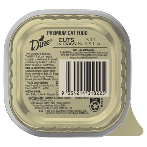 Dine 85g Beef Liver in Gravy - Woonona Petfood & Produce