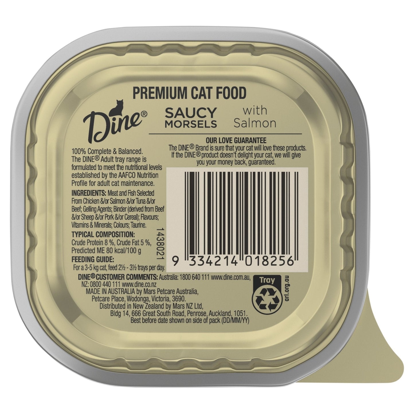 Dine 85g Salmon in Seafood Sauce - Woonona Petfood & Produce