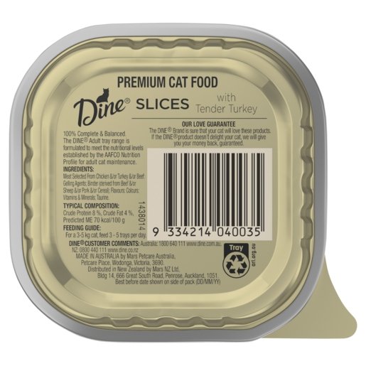 Dine 85g Turkey In Gravy - Woonona Petfood & Produce