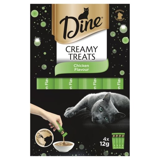 Dine Creamy Treats Chick 12g X 4 - Woonona Petfood & Produce