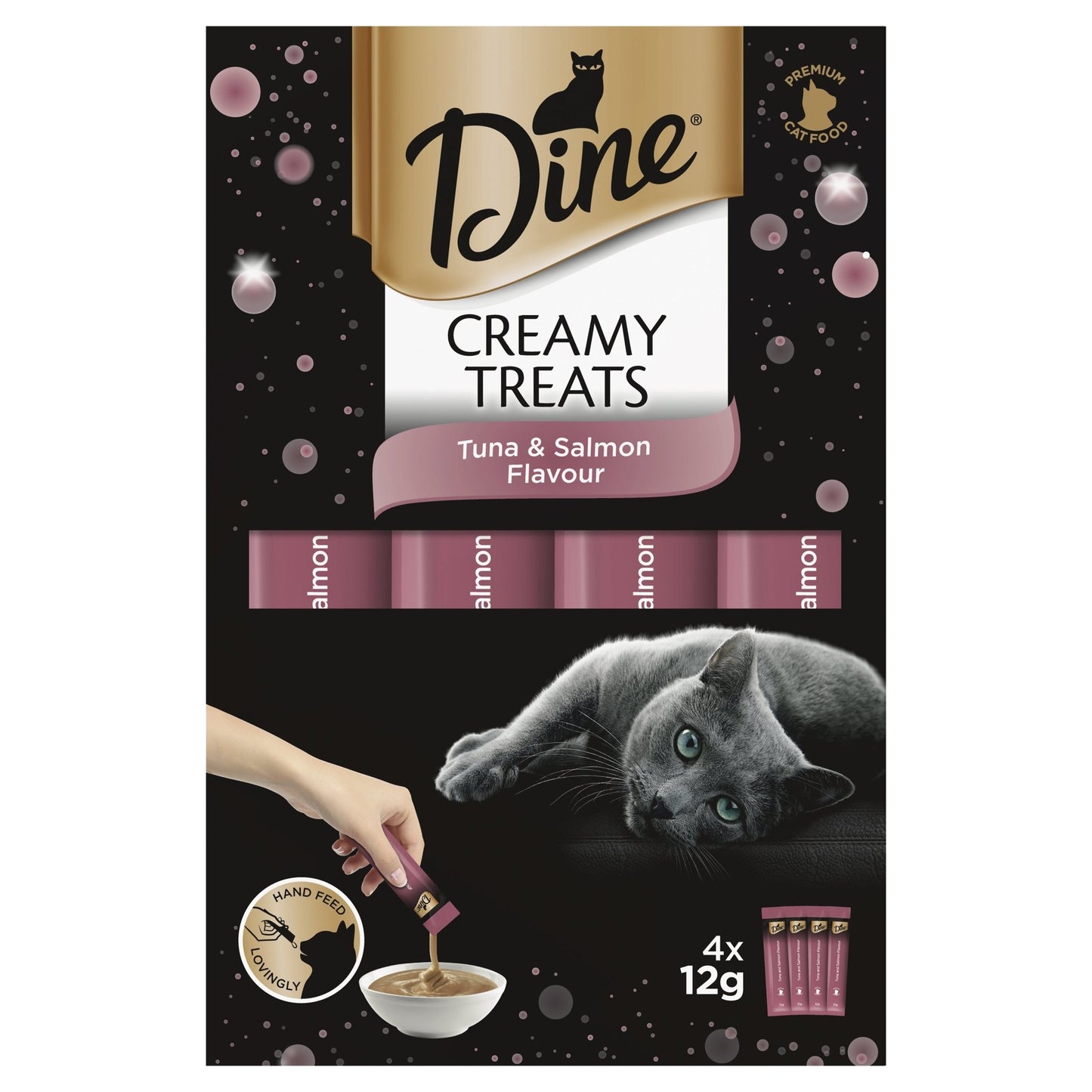 Dine Creamy Treats Tuna Salmon 32 x 12g - Woonona Petfood & Produce