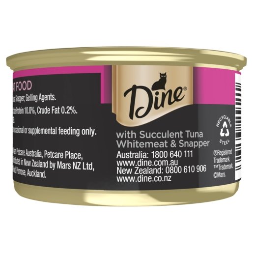 Dine Desire 24x85g Tuna Whitemeat & Snapper - Woonona Petfood & Produce