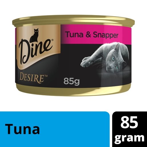 Dine Desire 24x85g Tuna Whitemeat & Snapper - Woonona Petfood & Produce