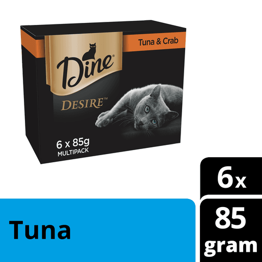 Dine Desire 85g Tuna Shredded Crab - Woonona Petfood & Produce