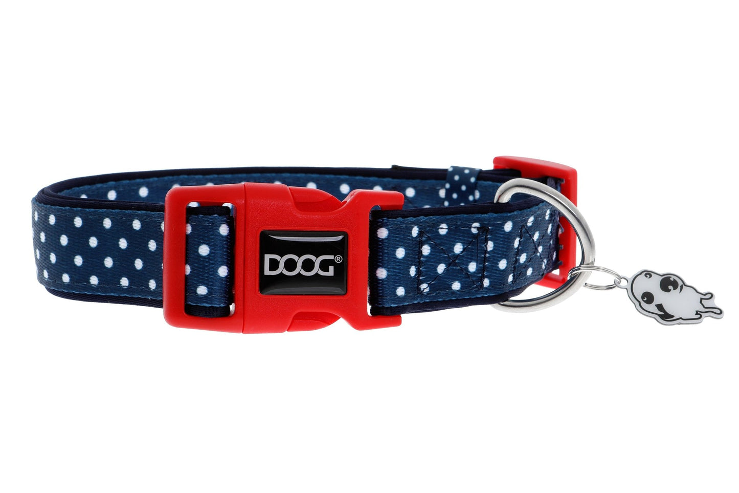 Doog Stella Collar Blue Polkadot - Woonona Petfood & Produce