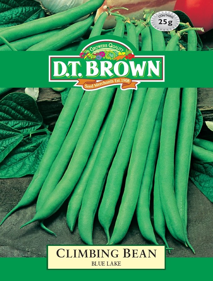 DT Brown Climbing Bean Blue Lake - Woonona Petfood & Produce