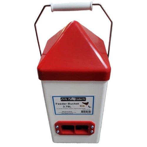Elite Pet Chicken Feeder Bucket 3.78 Litre - Woonona Petfood & Produce
