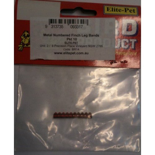 Elite Pet Finch Rings Metal 10 Pack - Woonona Petfood & Produce