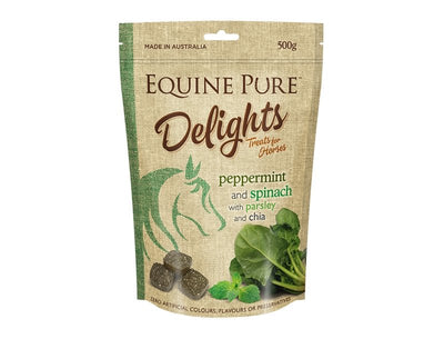 Equine Pure Delights Peppermint Spinach Parsley and Chia 500g