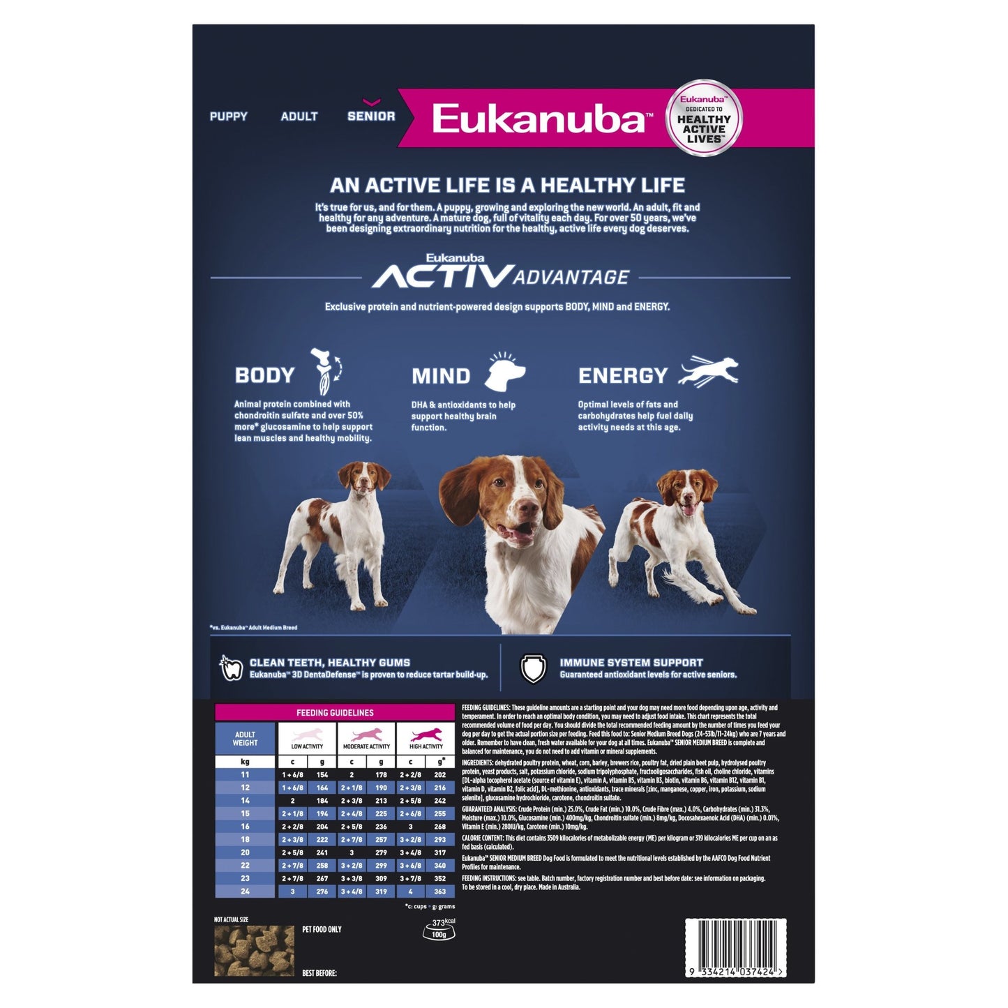 Eukanuba Dry Dog Food Senior Medium Breed - Woonona Petfood & Produce