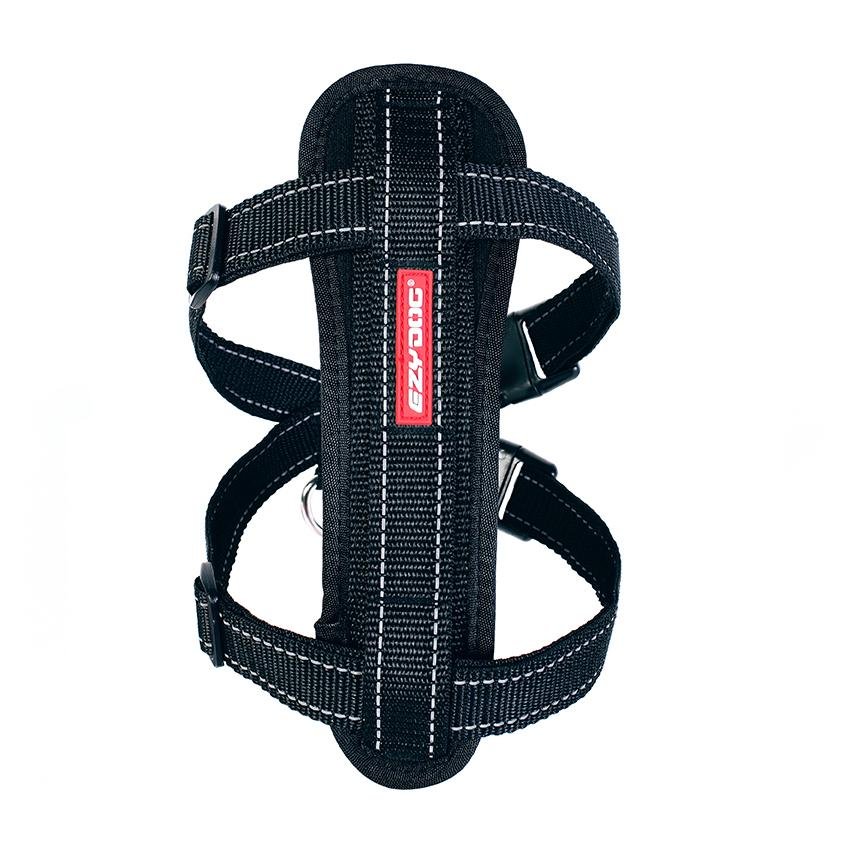 Ezydog Chest Plate Harness Black - Woonona Petfood & Produce