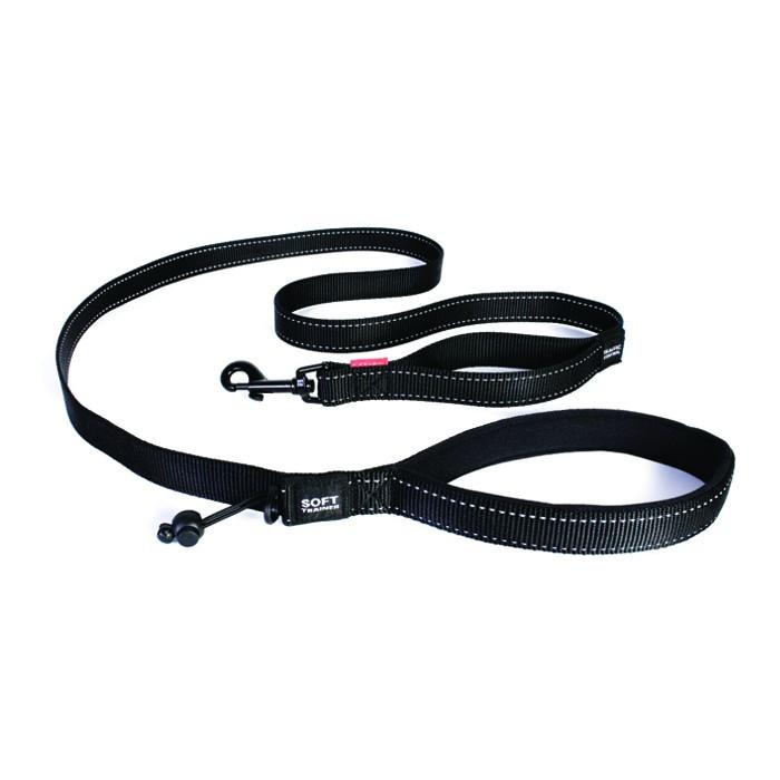 Ezydog Leash Trainer Soft 1.81m Black - Woonona Petfood & Produce