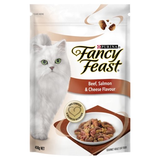 Fancy Feast Dry 450g Beef, Salmon & Cheese - Woonona Petfood & Produce