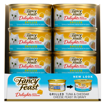 Fancy Feast Grilled Tuna & Cheddar Cheese Gravy 85gx24 - Woonona Petfood & Produce