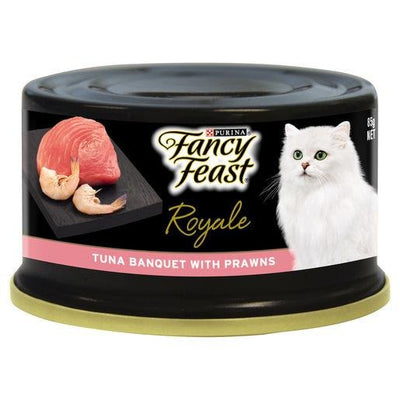 Fancy Feast Royale Tuna Banquet Prawns 85g
