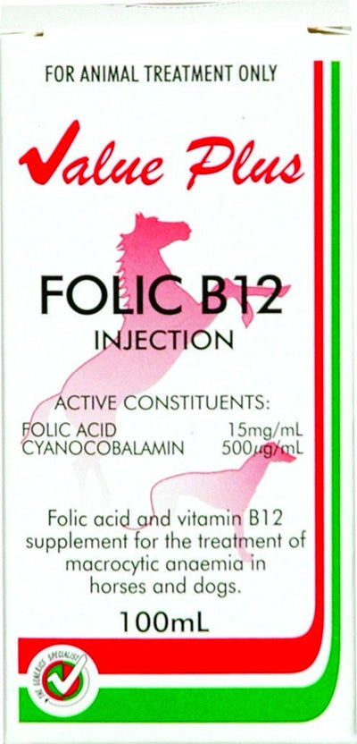 Folic B12 100ml Value Plus - Woonona Petfood & Produce