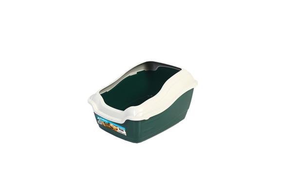 FurKidz Cat Litter Tray with Rim and High Back - Woonona Petfood & Produce