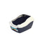 FurKidz Cat Litter Tray with Rim and High Back Dark Blue 50x40x29cm - Woonona Petfood & Produce