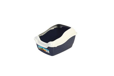 FurKidz Cat Litter Tray with Rim and High Back