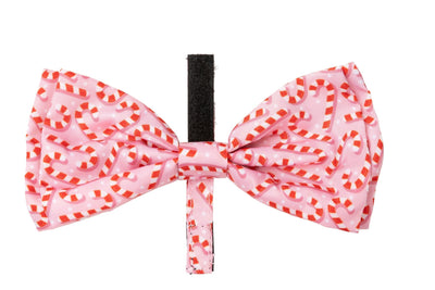 Fuzzyard Bowtie - Candy Cane Pink