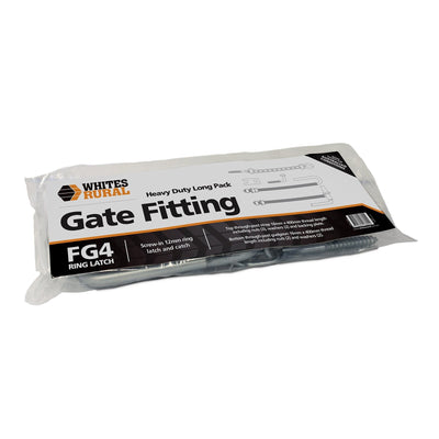 Gate Fitting FG4 Ring Latch Heavy Duty 13804 Whites