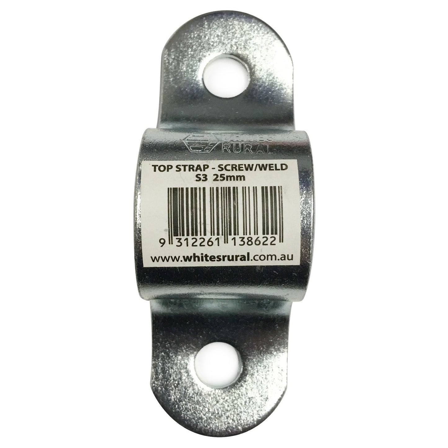 Gate Fitting Top Strap S3 Screw or Weld on Whites - Woonona Petfood & Produce