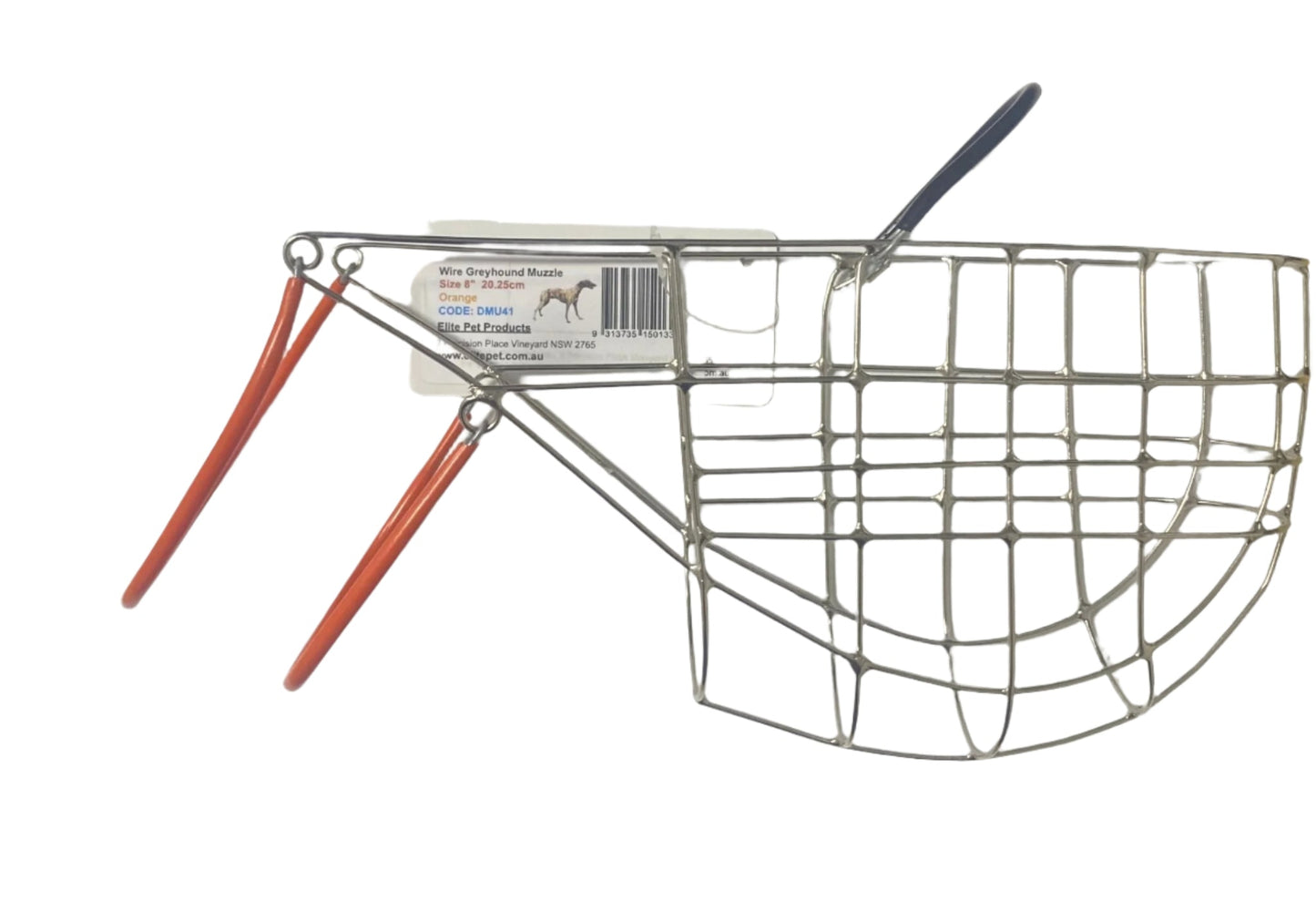 Greyhound Muzzle 8'' Orange - Woonona Petfood & Produce